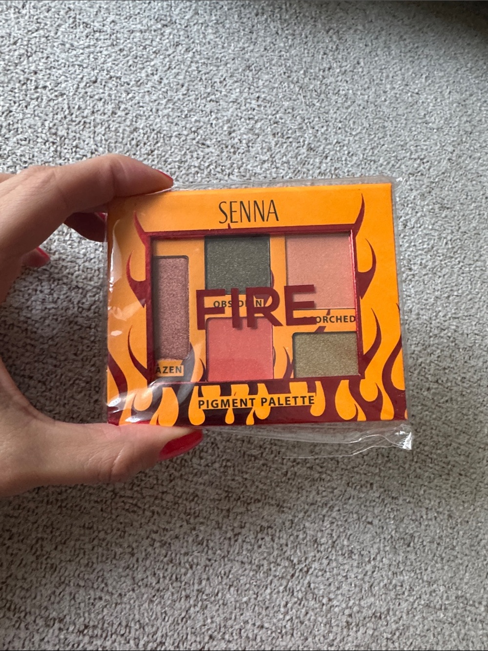 Senna Fire Pigment Palette - Warm Orange & Red Metallics